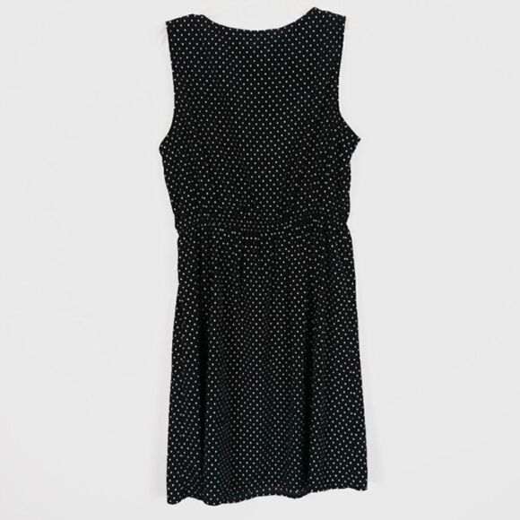 Forever 21 Plus Black & White Polka Dot Bow Dress - Picture 3 of 5